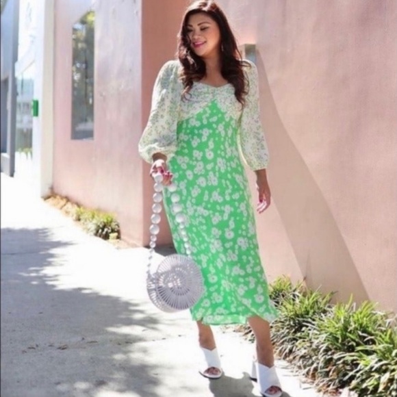 Rixo Daisy Long Sleeve Swing Dress Tulip size 16W/18W 20W/22W 28W/30W - Picture 2 of 11